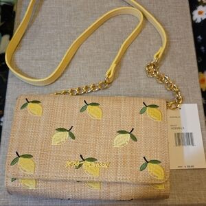 Betsey Johnson Lemon Print Crossbody Bag* LIMITED EDITION